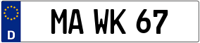 Trailer License Plate